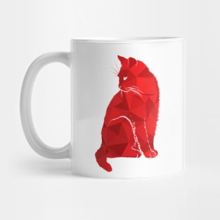 Abstract Cat Design Mug